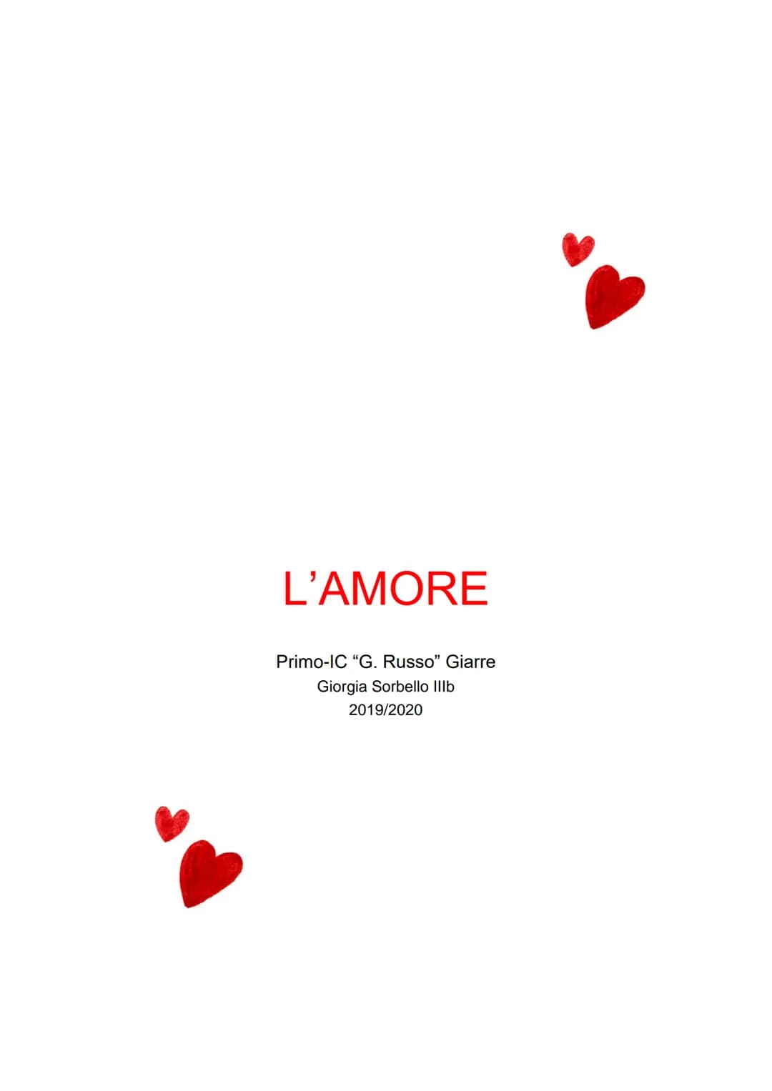 
<p>L'amore è il sentimento che ci permette di vivere la nostra vita al meglio. Senza amore nessuno sarebbe felice. Purtroppo, oggi, questo 