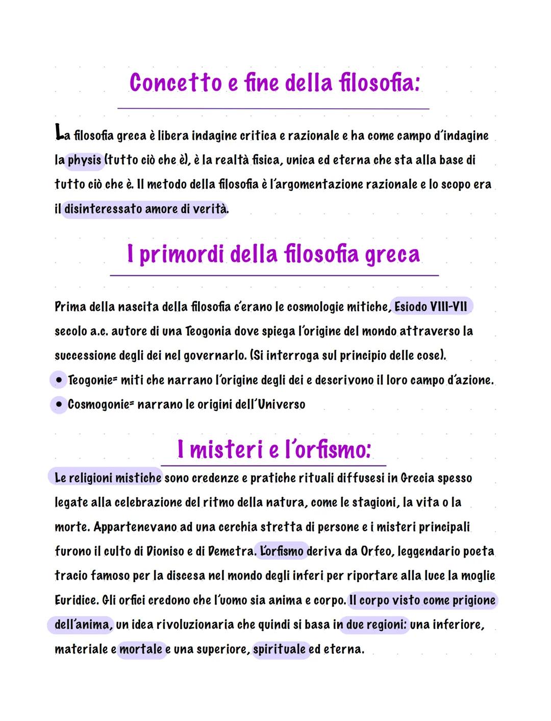 Filosofia
Etimologia di philia (amore per) e
sophia (sapienza). Sapienza intesa
non come insieme delle conoscenze
ma della ricerca del saper