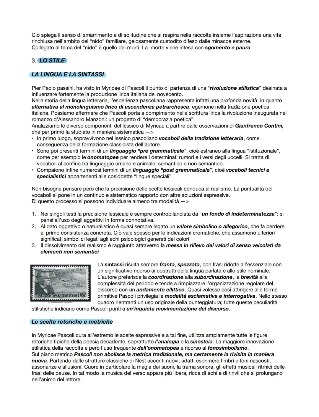 SIOVANNI PASCOLI
Per Pascoli la vita è buia, per capire ciò che prova Pascoli dobbiamo pensare ad
un esperienza che abbiamo vissuto insieme,