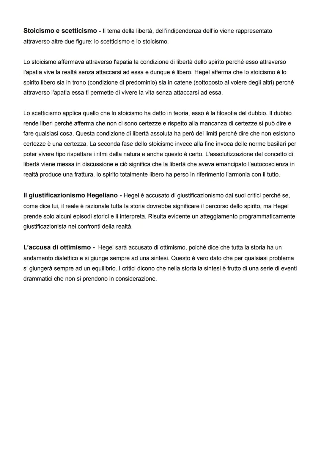 HEGEL
Il pensiero hegeliano si presenta come una costruzione in sé compiuta e armonica che segue un
modello di sviluppo unitario e il cui as