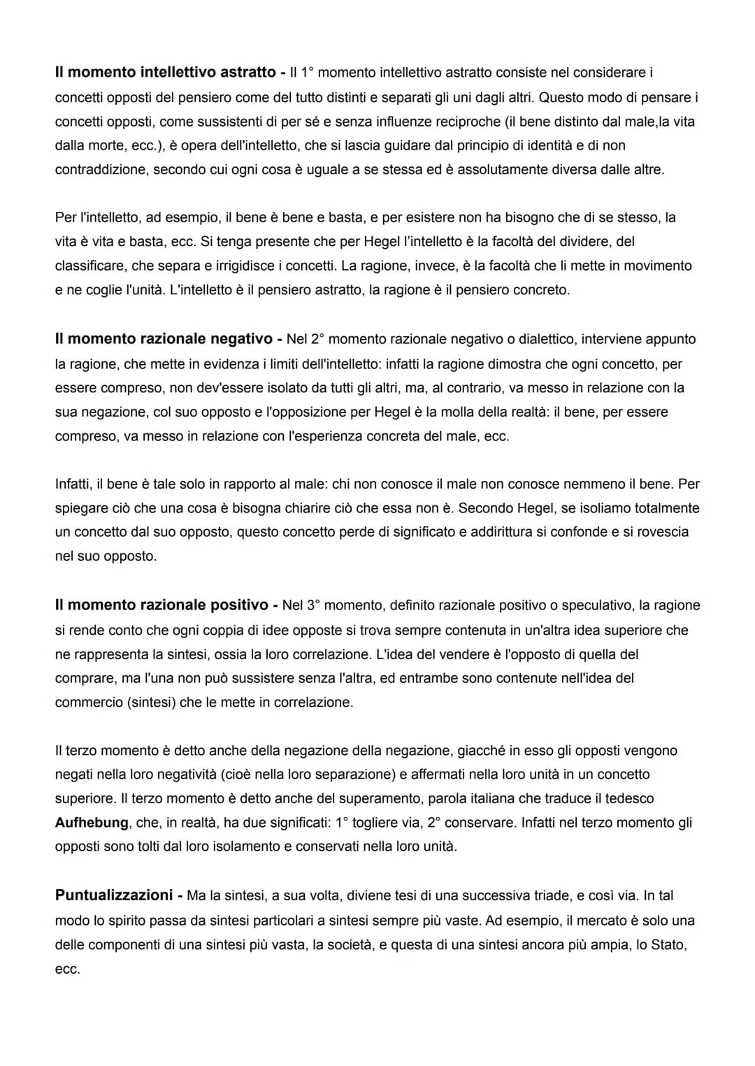 HEGEL
Il pensiero hegeliano si presenta come una costruzione in sé compiuta e armonica che segue un
modello di sviluppo unitario e il cui as