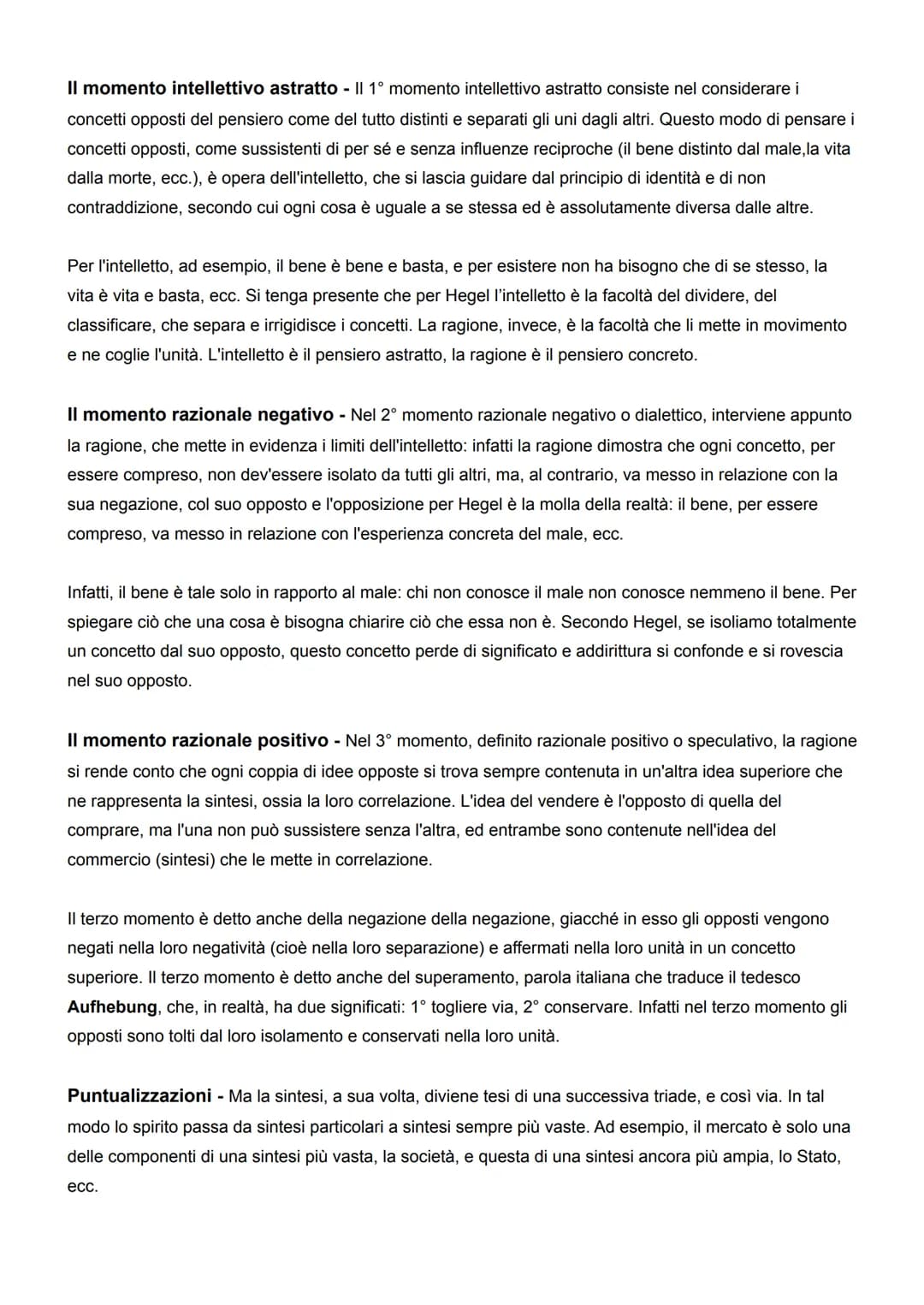 HEGEL
Il pensiero hegeliano si presenta come una costruzione in sé compiuta e armonica che segue un
modello di sviluppo unitario e il cui as