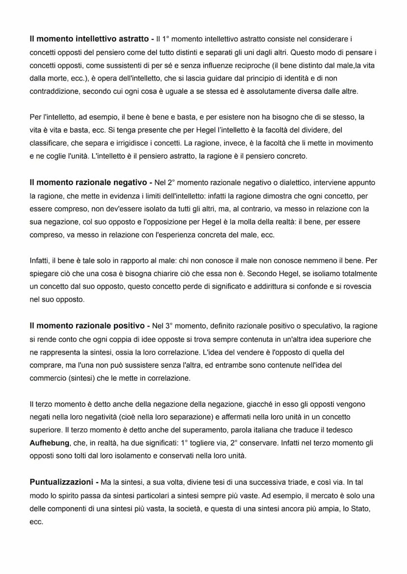HEGEL
Il pensiero hegeliano si presenta come una costruzione in sé compiuta e armonica che segue un
modello di sviluppo unitario e il cui as