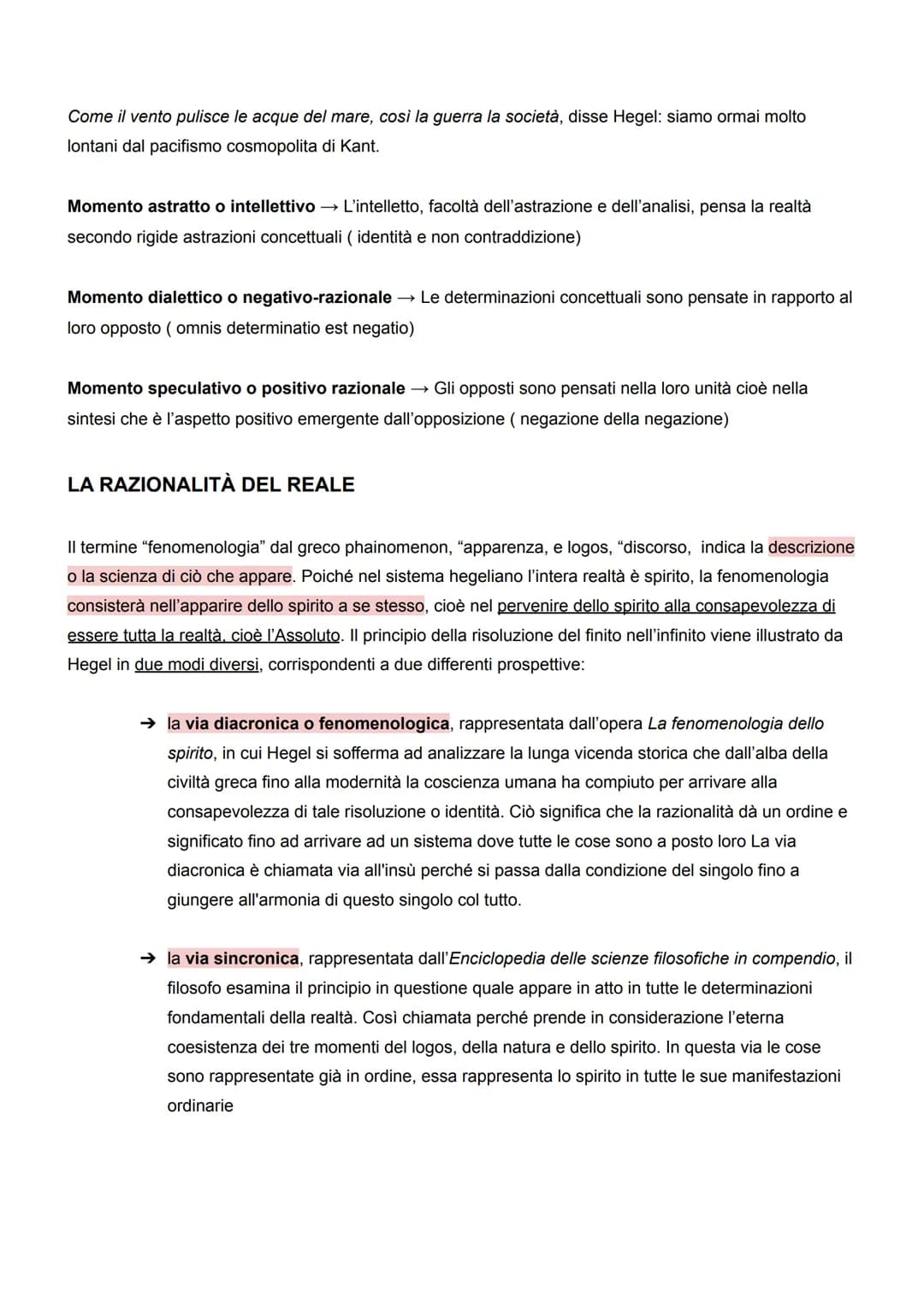 HEGEL
Il pensiero hegeliano si presenta come una costruzione in sé compiuta e armonica che segue un
modello di sviluppo unitario e il cui as