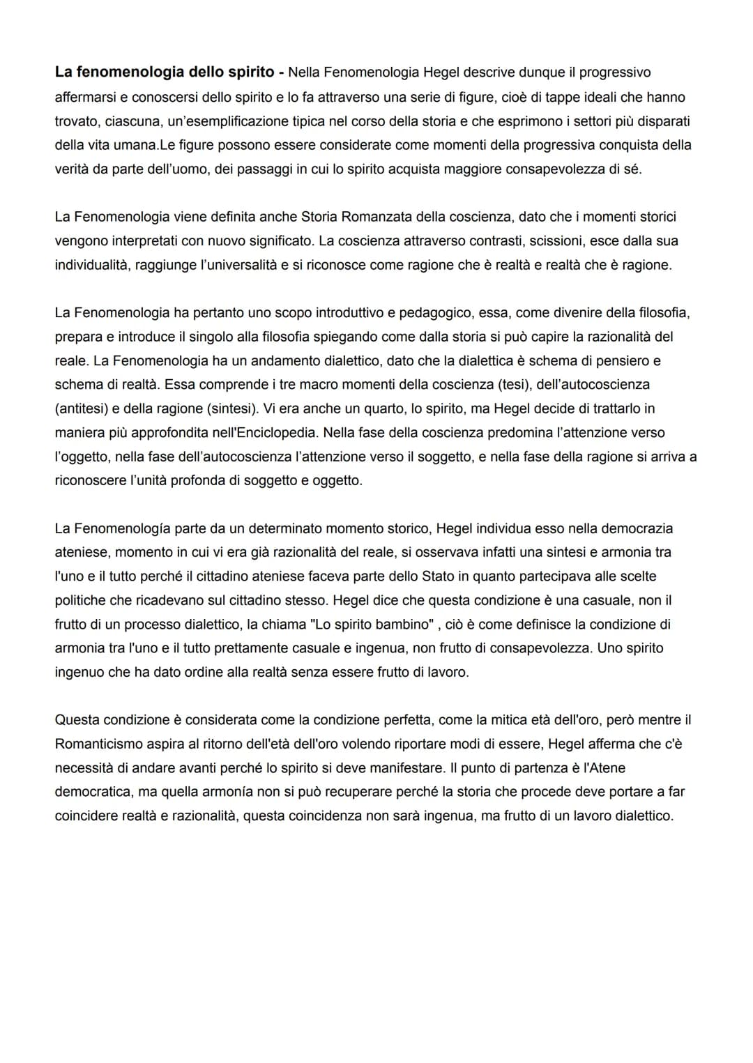 HEGEL
Il pensiero hegeliano si presenta come una costruzione in sé compiuta e armonica che segue un
modello di sviluppo unitario e il cui as