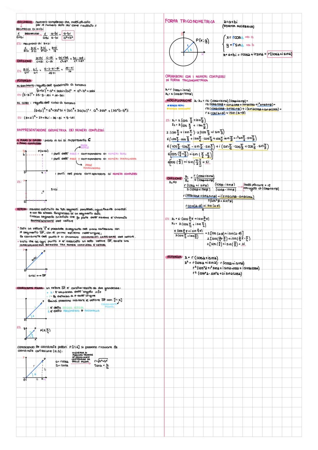 # NUMERI COMPLESSI
Ogni coppia ordinata (a;b) di numeri reali

OPERAZIONI CON I NUMERI COMPLESS!
ADDISIONE (a,b) (cid) (a+c; b+d)(3)(6-9) (8