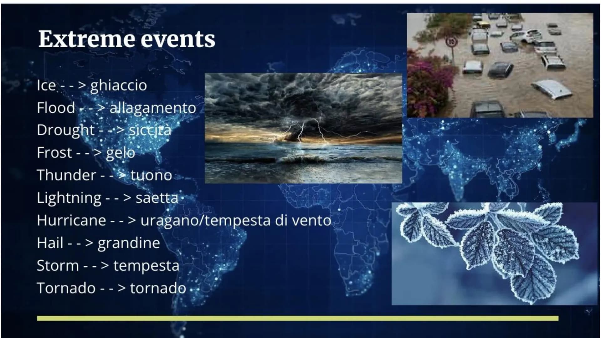 Il tempo atmosferico
in inglese
By Emma Fanetti Domanda - Risposta
Domande
What's the weather like today?
What's the temperature?
What's the