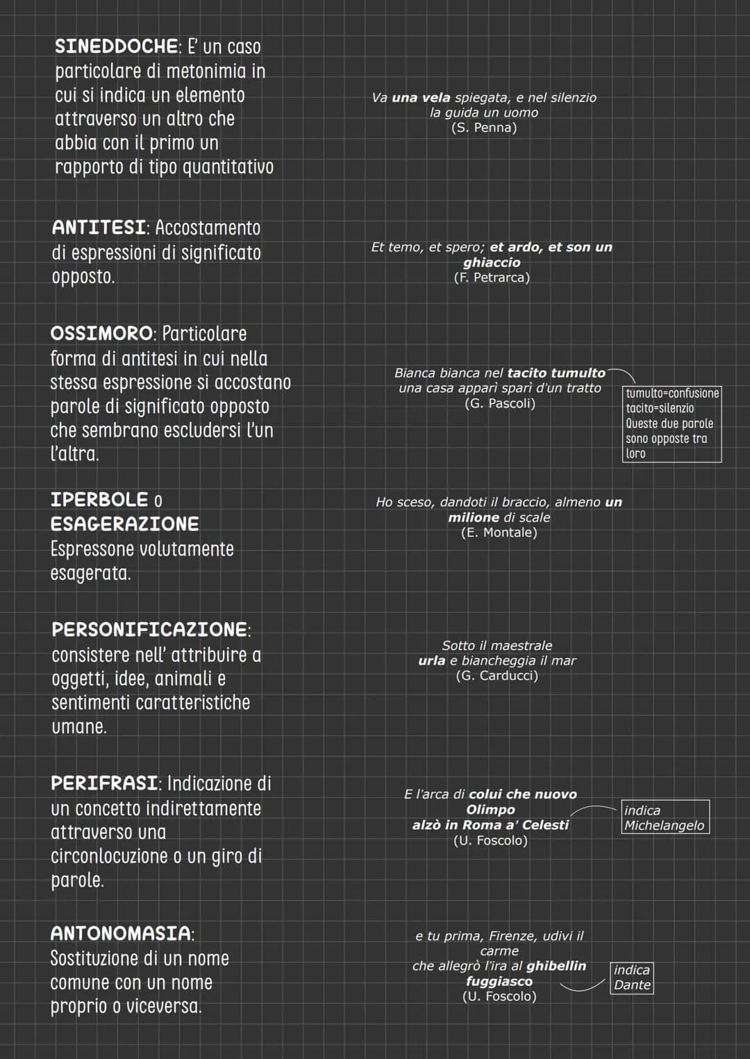 le figure repriche
di significato
Le figure retoriche di significato agiscono sul significato delle parole, talvolta alterandolo e
attribuen