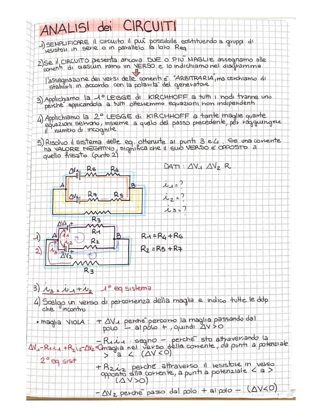 CIRCUITI ELETTRICI
Un circuito elettrico e un insieme di conduttori connessi tra loro e
collegati ad almeno un generatore di tensione (es. P