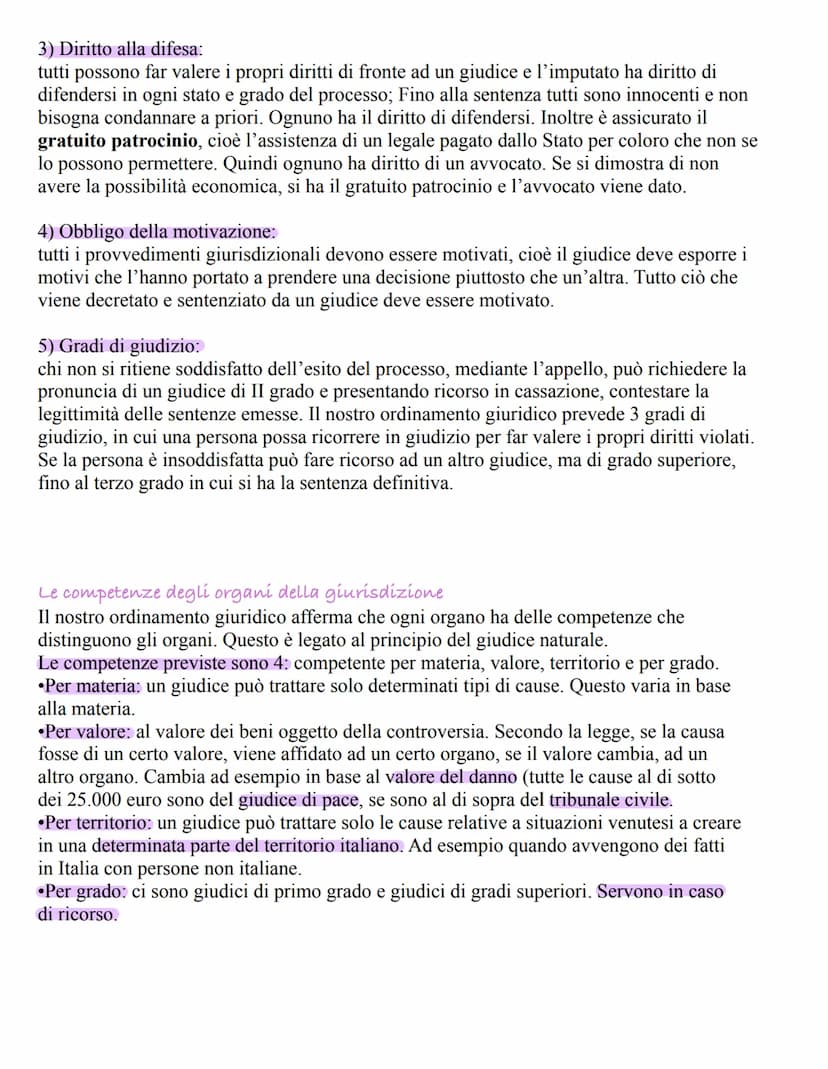 La magistratura
La magistratura è l'insieme degli organi che esercitano la funzione giurisdizionale (il potere
giuridico: far rispettare le 