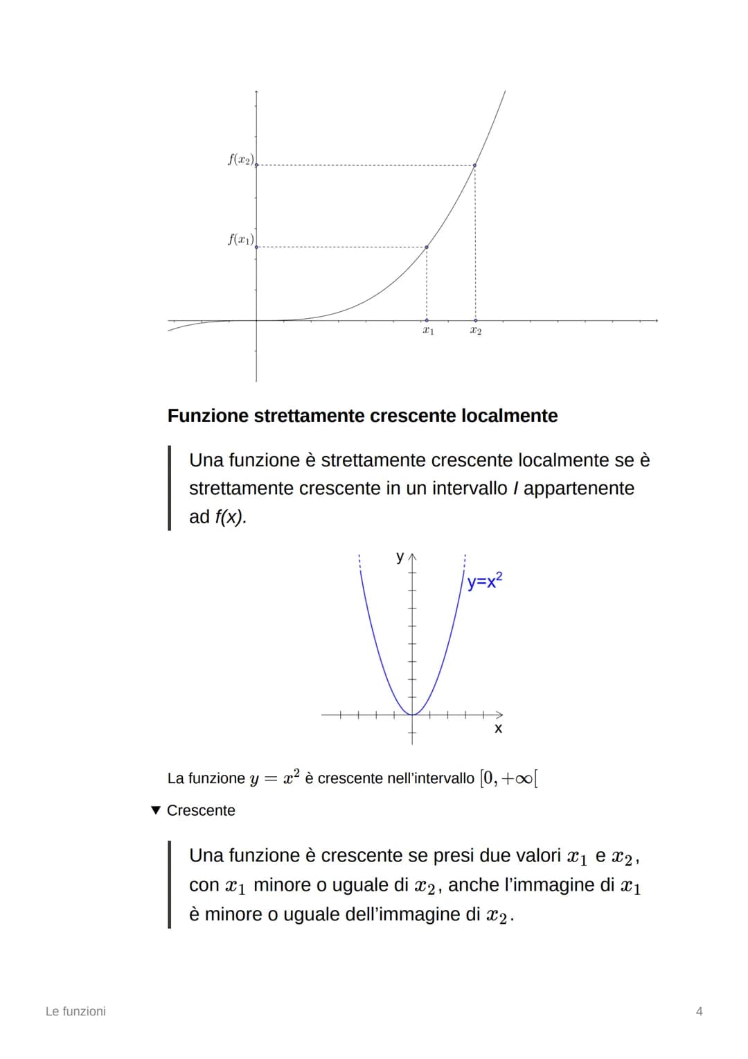 سر
Le funzioni
▼ Cos'è una funzione?
Una funzione è una relazione che associa ad ogni elemento
del dominio (A), uno ed un solo elemento del 
