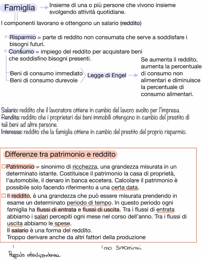 Sistema Economico
Insieme di relazioni che si instaurano in un determinato momento
storico/sociale tra i soggetti dell'economia e che scatur