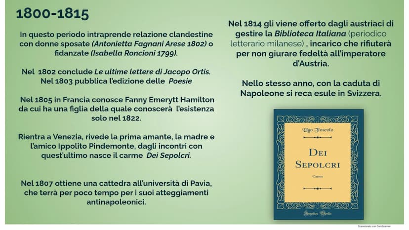 Ugo Foscolo
(1778-1827)
**
"Un uomo
non muore mai
se c'è qualcuno
che lo ricorda."
11. fedents Surare
Istituto Tecnico
Federico II
Naro
Carm