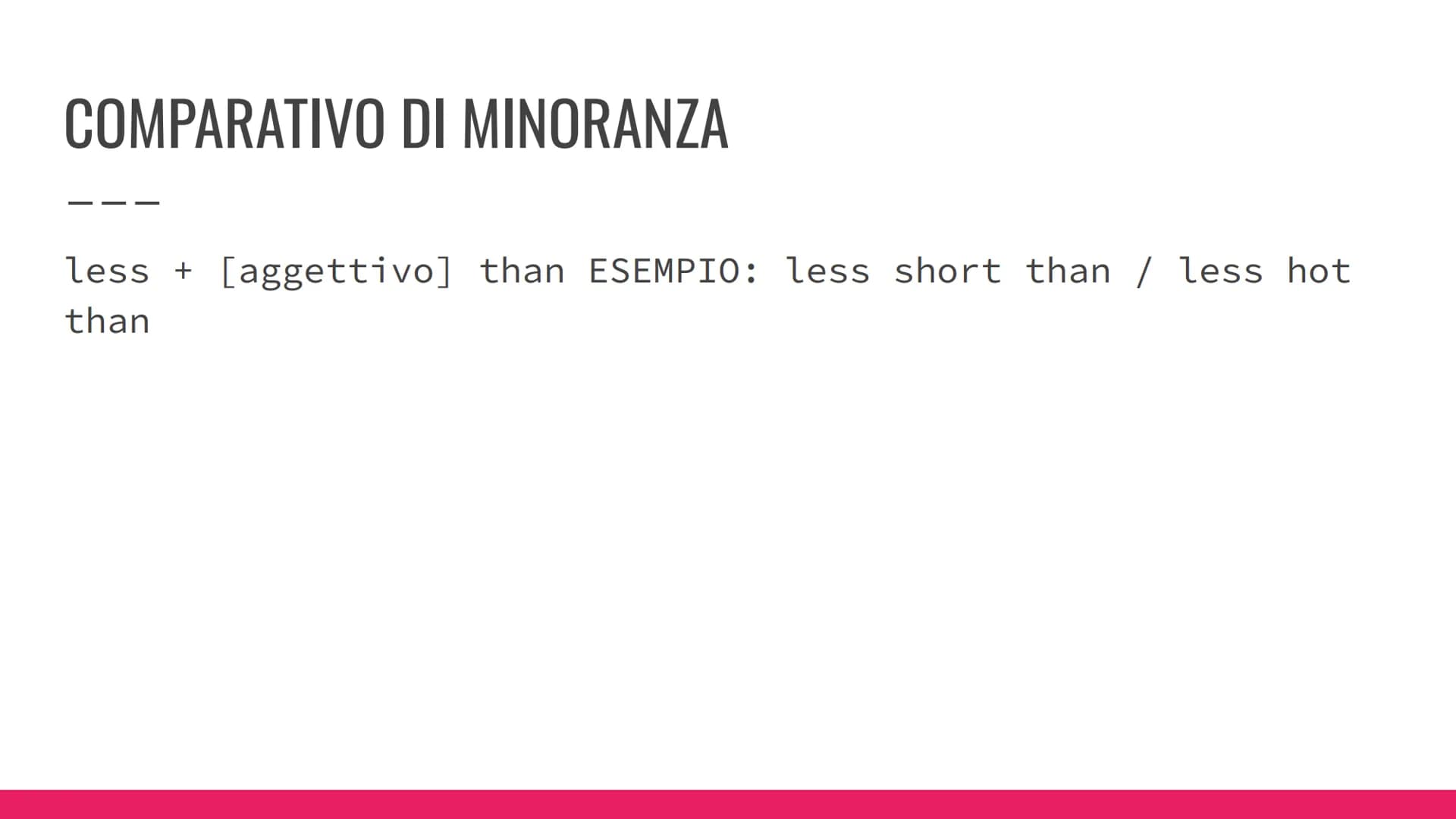 Comparativo e Superlativo in
Inglese
@alesiso | Study with alesiso Il comparativo
The comparison
Nelle prossime slide
troverai un riassunto 