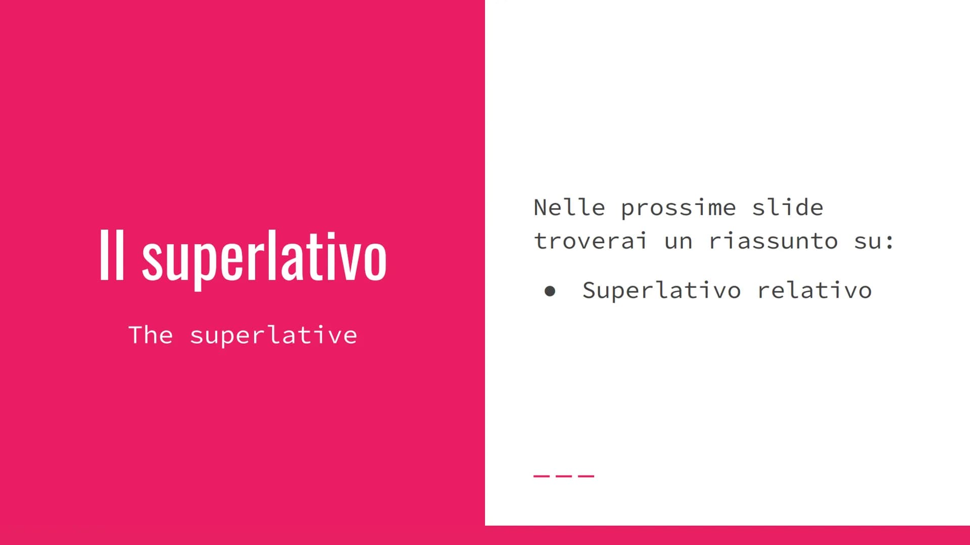 Comparativo e Superlativo in
Inglese
@alesiso | Study with alesiso Il comparativo
The comparison
Nelle prossime slide
troverai un riassunto 