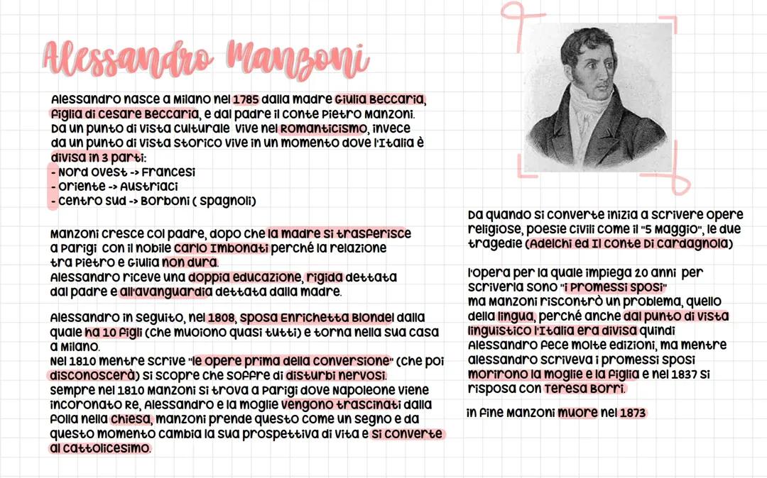 ALESSANDRO MANZONI