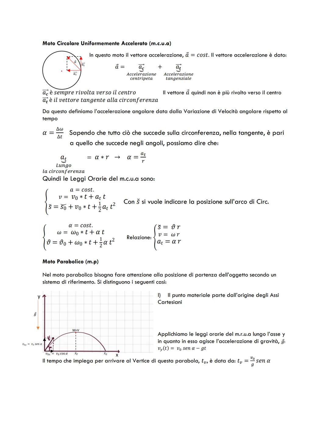 FORMULARIO DI FISICA- CDL BIOTECNOLOGIE I A.A
ARGOMENTI:
Vettori
- Cinetica
VETTORI
Somma Vettoriale: (A + B) Attenzione: è importante come 
