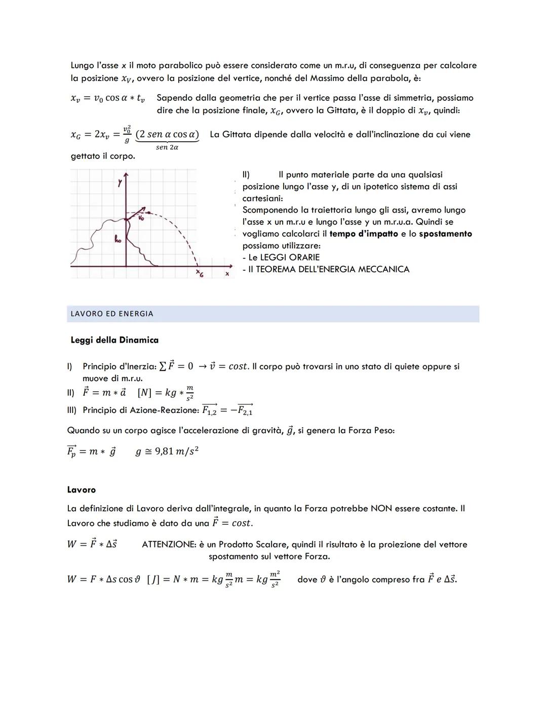FORMULARIO DI FISICA- CDL BIOTECNOLOGIE I A.A
ARGOMENTI:
Vettori
- Cinetica
VETTORI
Somma Vettoriale: (A + B) Attenzione: è importante come 