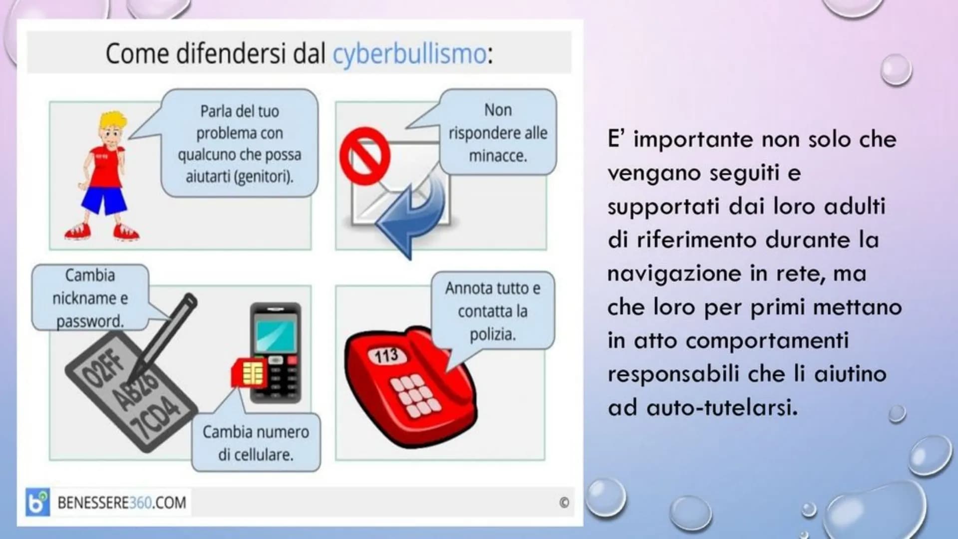 CHE COS'È IL CYBERBULLISMO?
Il cyberbullismo, o
bullismo on line, è il
termine che indica atti
di bullismo e di
molestia effettuati
tramiti 