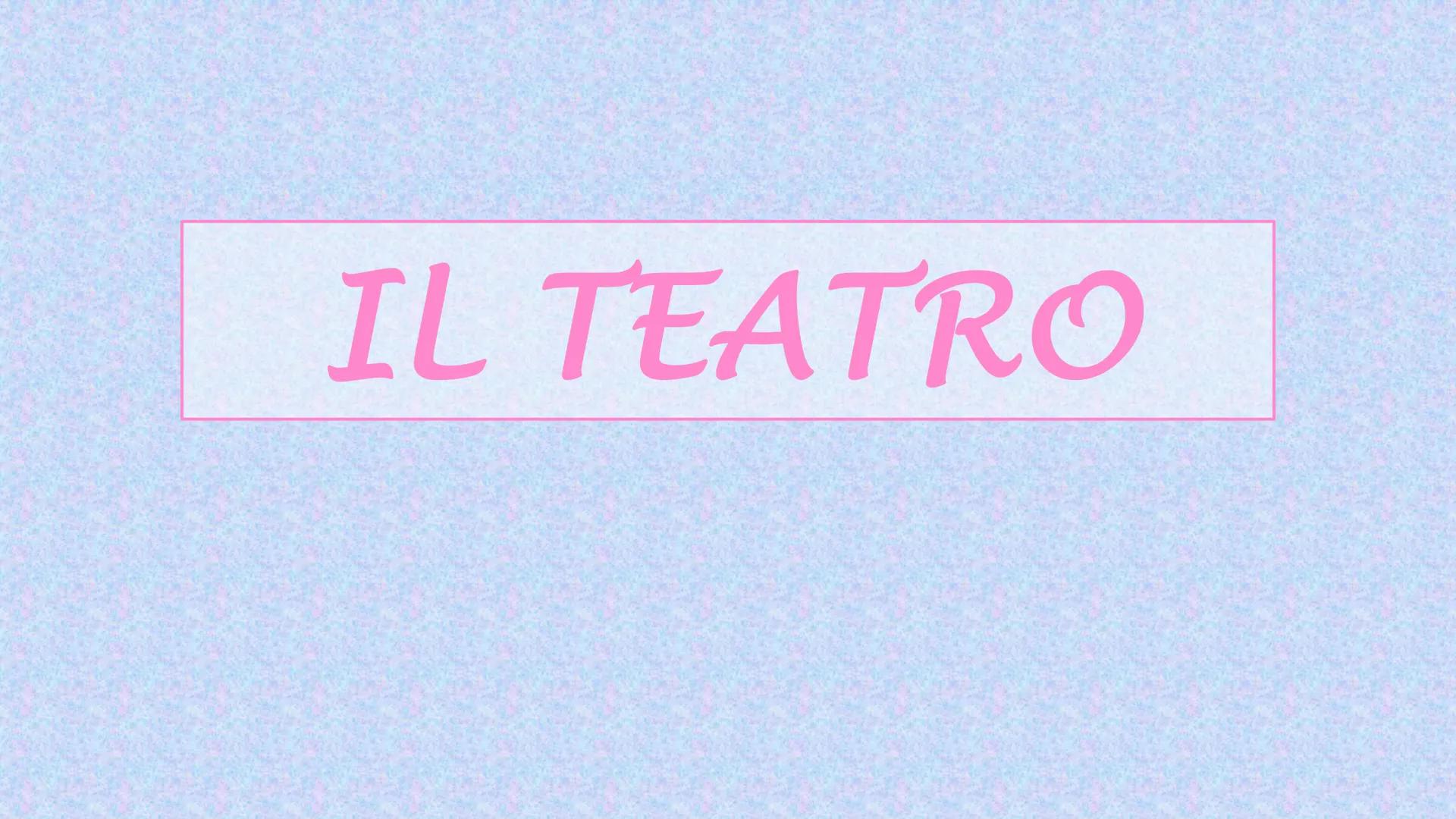 # IL TEATRO # ORIGINI

Il teatro antico è semplicemente il teatro greco, passato attraverso i latini.

Nasce nel 534 a.C. ad Atene, durante 