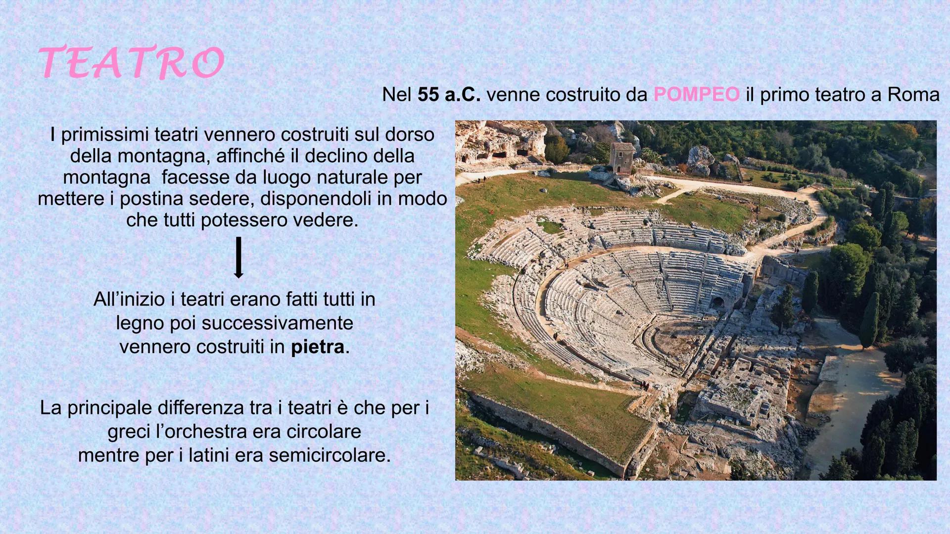 # IL TEATRO # ORIGINI

Il teatro antico è semplicemente il teatro greco, passato attraverso i latini.

Nasce nel 534 a.C. ad Atene, durante 