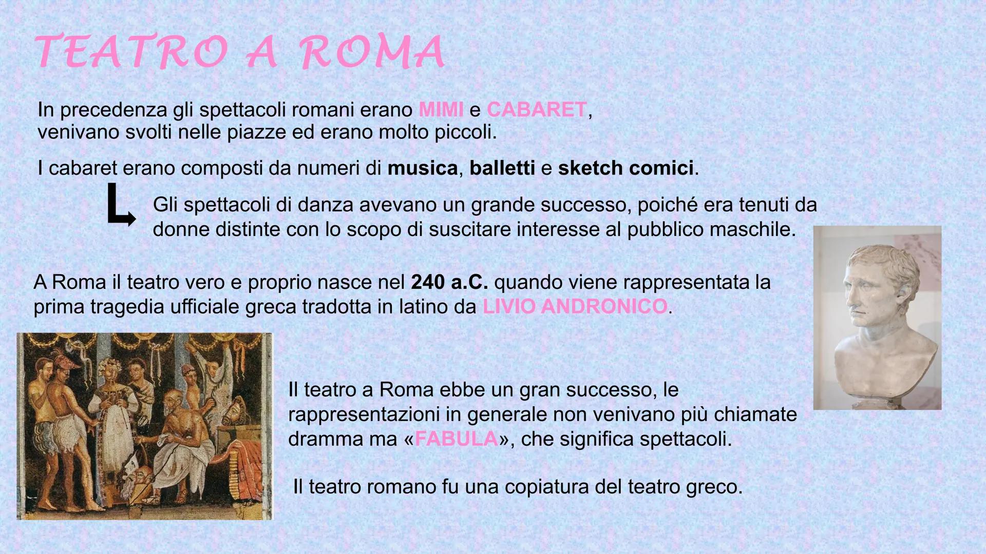 # IL TEATRO # ORIGINI

Il teatro antico è semplicemente il teatro greco, passato attraverso i latini.

Nasce nel 534 a.C. ad Atene, durante 