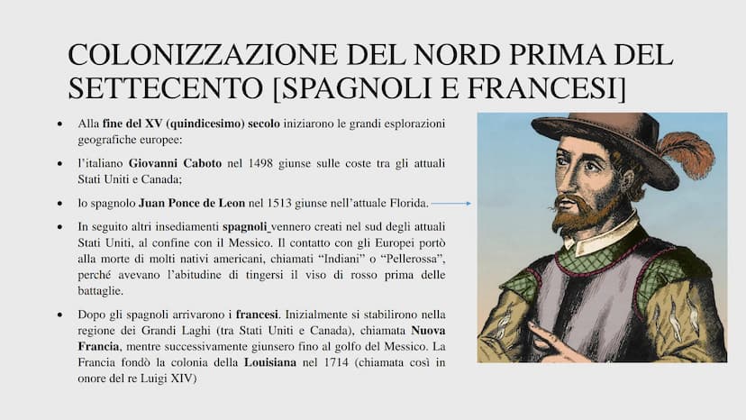 RIVOLUZIONE
AMERICANA COLONIZZAZIONE
SETTECENTO [NATIVI AMERICANI]
I primi abitanti che si stabilirono nel Nord America molto prima dell'arr