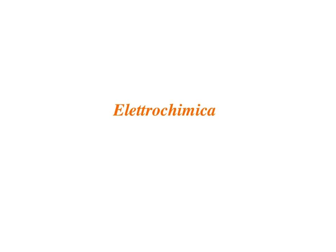 Elettrochimica 