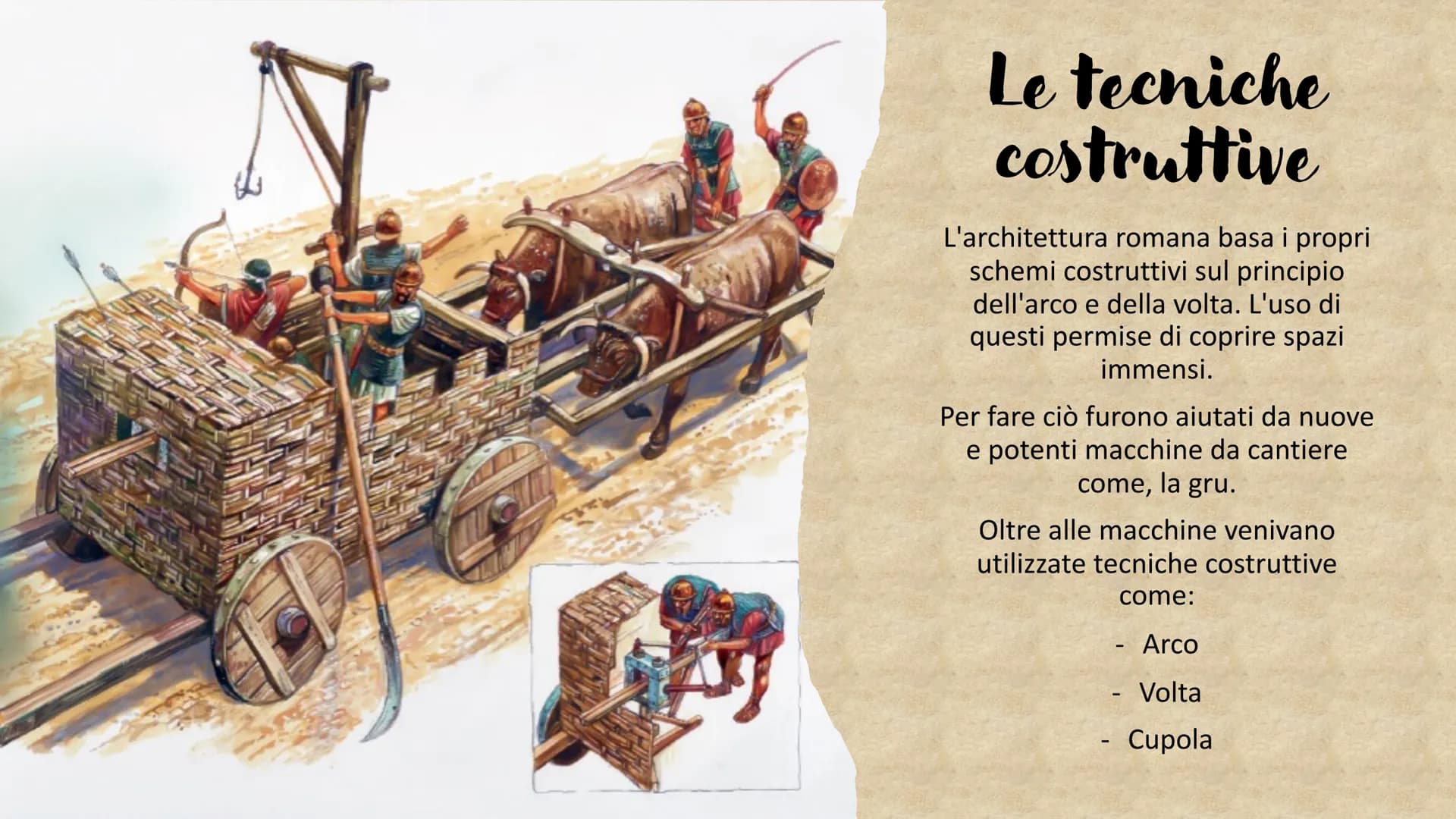 L'ARTE DEFROMANI I romani e l'arte
I romani ebbero con l'arte un rapporto
problematico. Infatti erano più interessati alle
questioni concret