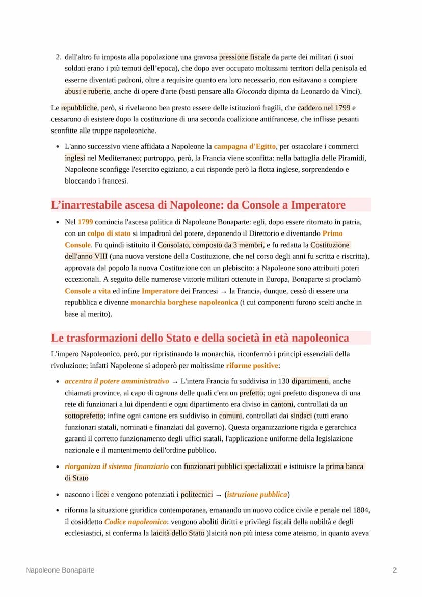 Napoleone Bonaparte
La rivoluzione in Italia e la nascita delle repubbliche sorelle
I valori rivoluzionari non rimasero circoscritti all'int