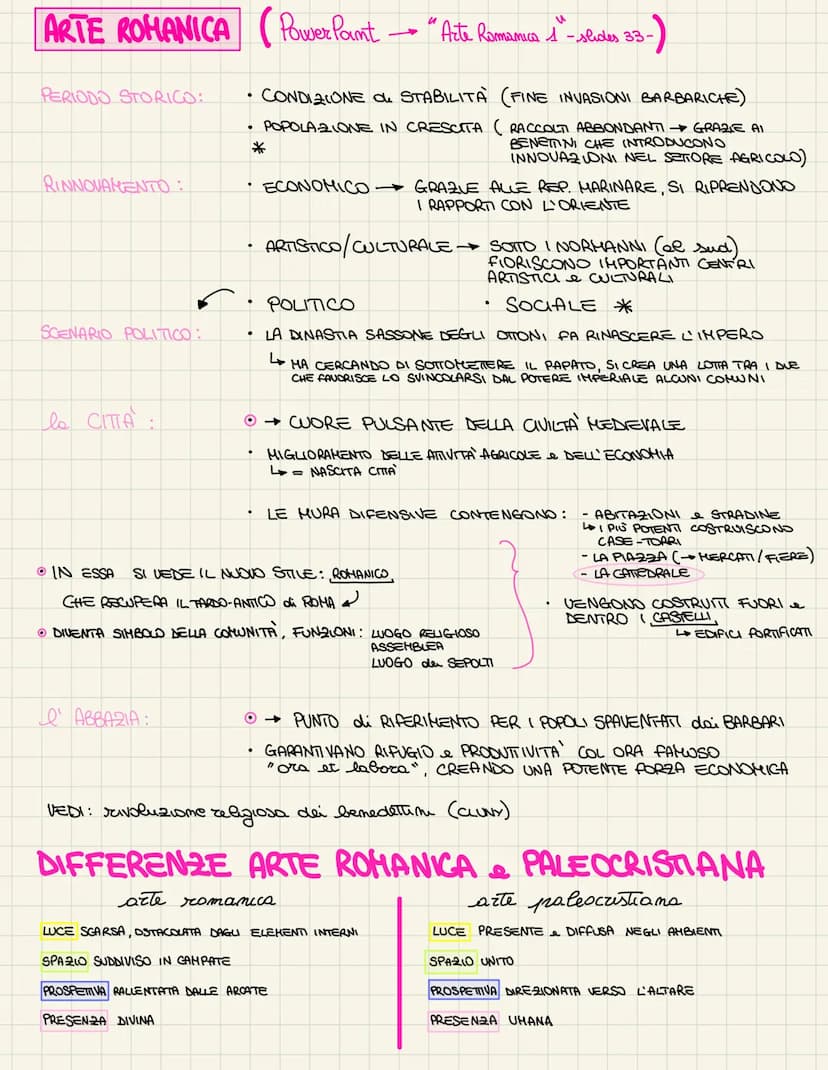 u
ARTE ROMANICA (Power Paint "Arte Romanica 1 -slides 33-
33-)
PERIODO STORICO:
RINNOVAMENTO:
SCENARIO POLITICO:
la CITTA':
.
ABBAZIA:
CONDI