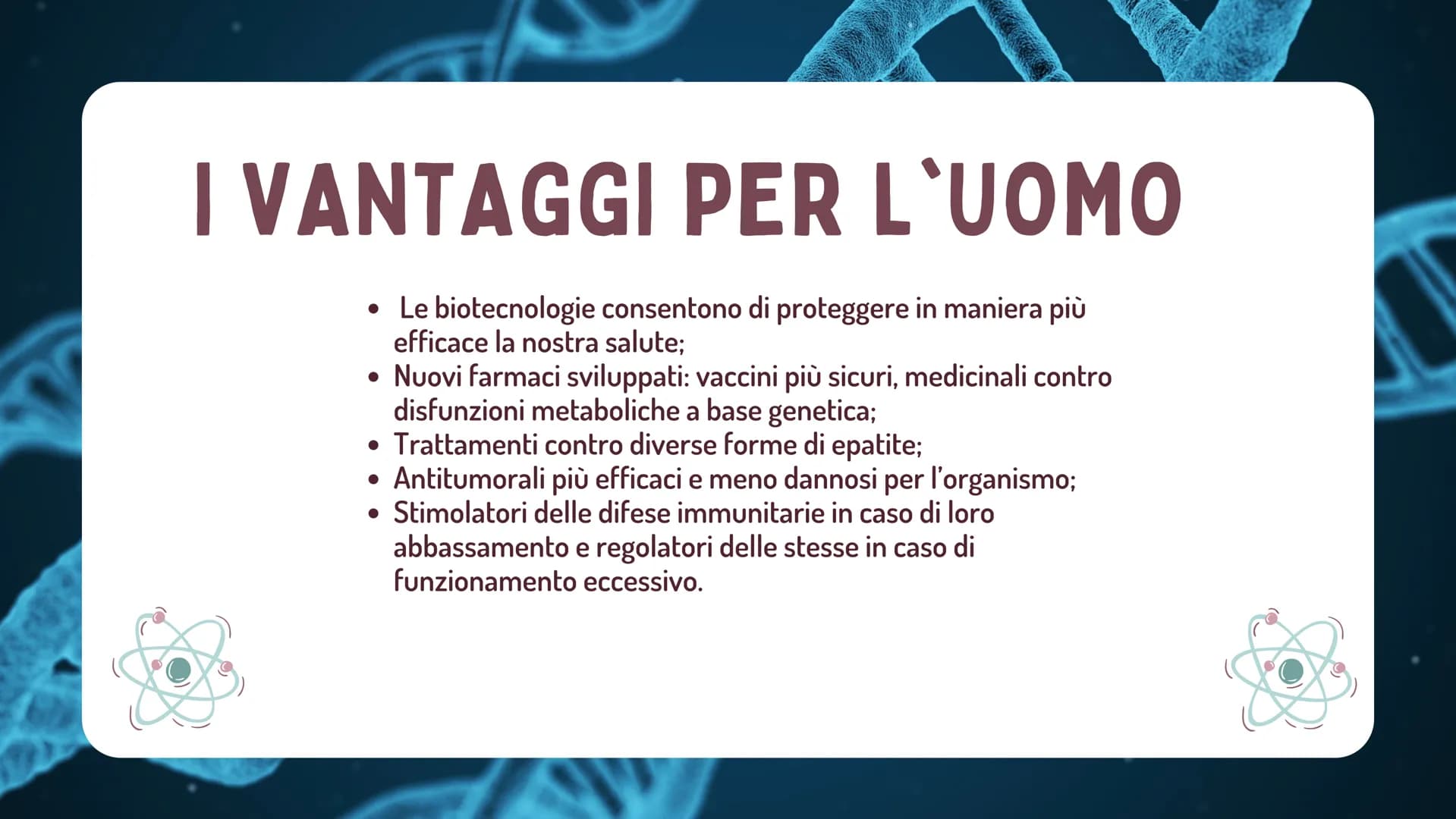 €
LE BIOTECNOLOGIE
* DEFINIZIONE
Le biotecnologie sono l'applicazione tecnologica che si serve dei sistemi
biologici, degli organismi vivent