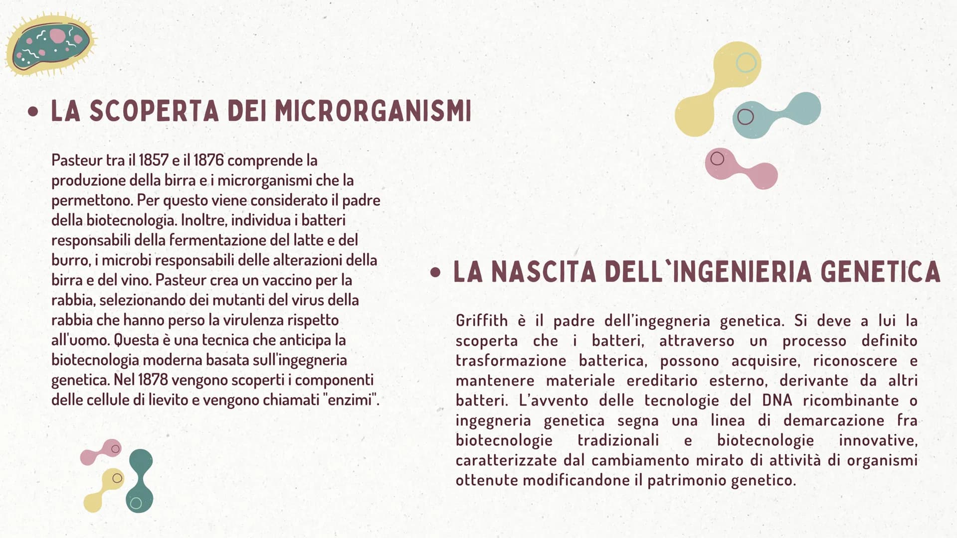 €
LE BIOTECNOLOGIE
* DEFINIZIONE
Le biotecnologie sono l'applicazione tecnologica che si serve dei sistemi
biologici, degli organismi vivent