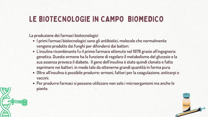 €
LE BIOTECNOLOGIE
* DEFINIZIONE
Le biotecnologie sono l'applicazione tecnologica che si serve dei sistemi
biologici, degli organismi vivent