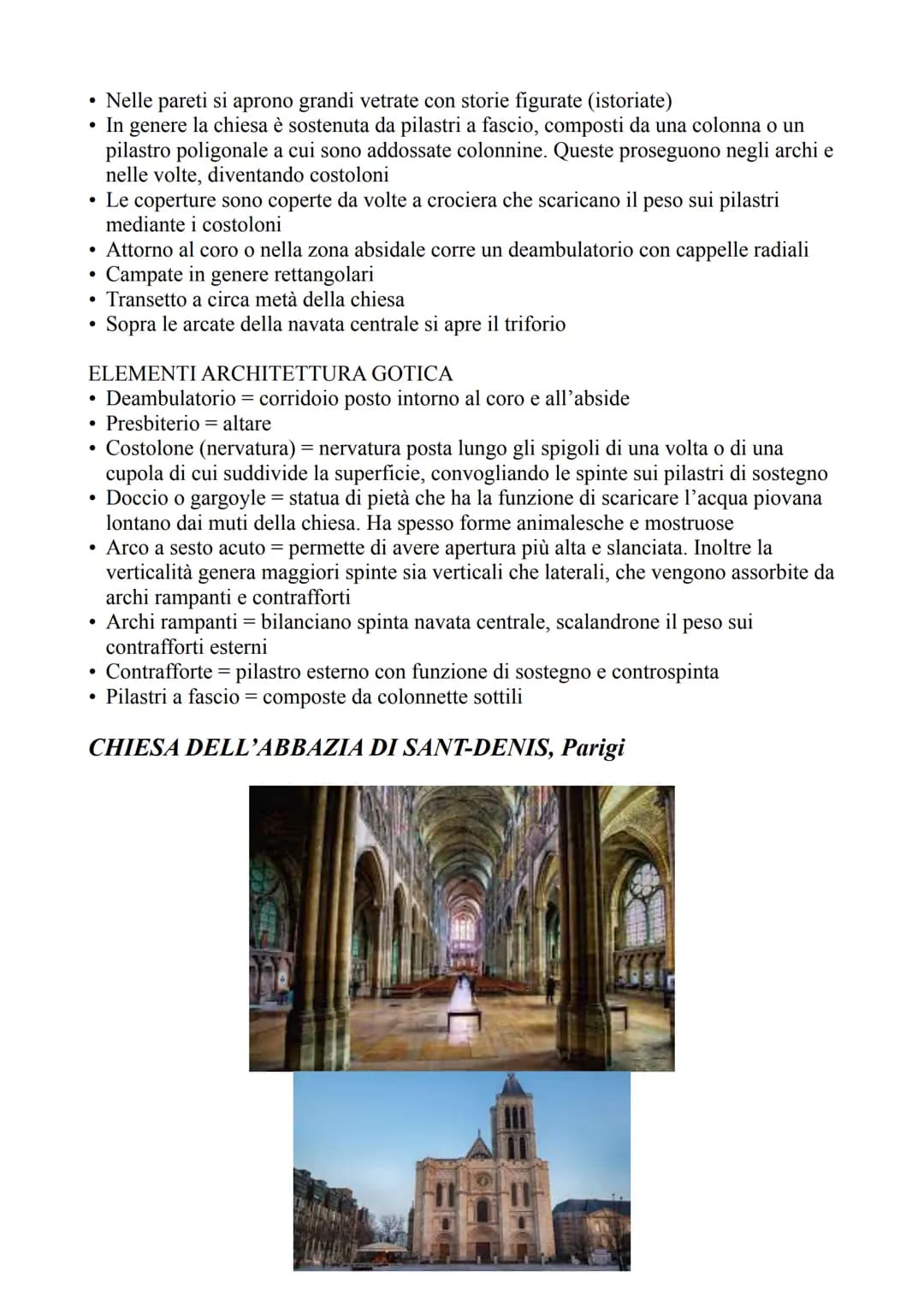 IL GOTICO
Gotico stile architettonico sorto nel XII secolo nel nord della Francia e irradiatosi in
tutta Europa. Sola eccezione fu l'Italia,