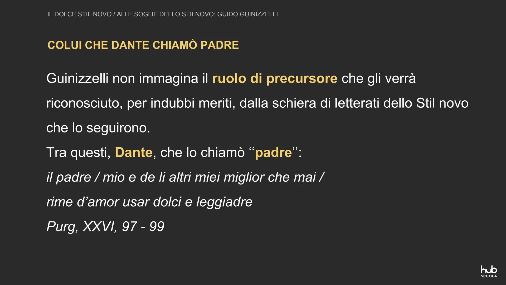 Il Dolce stil novo La poesia del cuore gentile
hub
SCUOLA IL DOLCE STIL NOVO / LA POESIA DEL CUORE GENTILE
IL DOLCE STIL NOVO: UNA POESIA NU