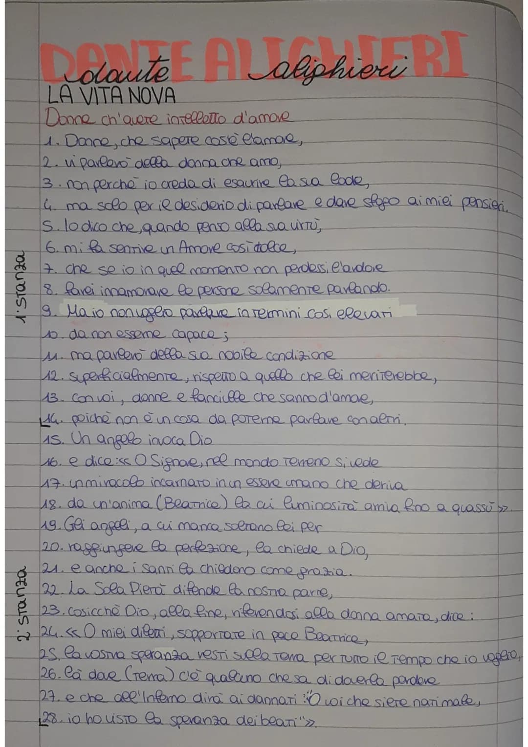 G giacomo da contini
Amore é uno desio cheven da 'cove
L'Amore e un desiderio che viene dal core
2. dowTo ad un eccesso di piacere;
3. gli o