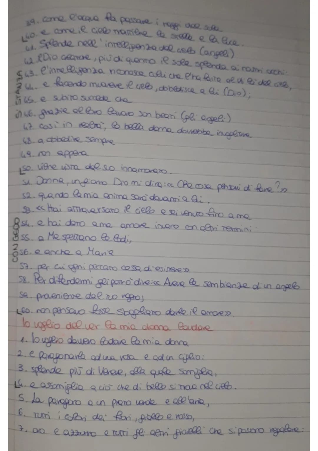 G giacomo da contini
Amore é uno desio cheven da 'cove
L'Amore e un desiderio che viene dal core
2. dowTo ad un eccesso di piacere;
3. gli o