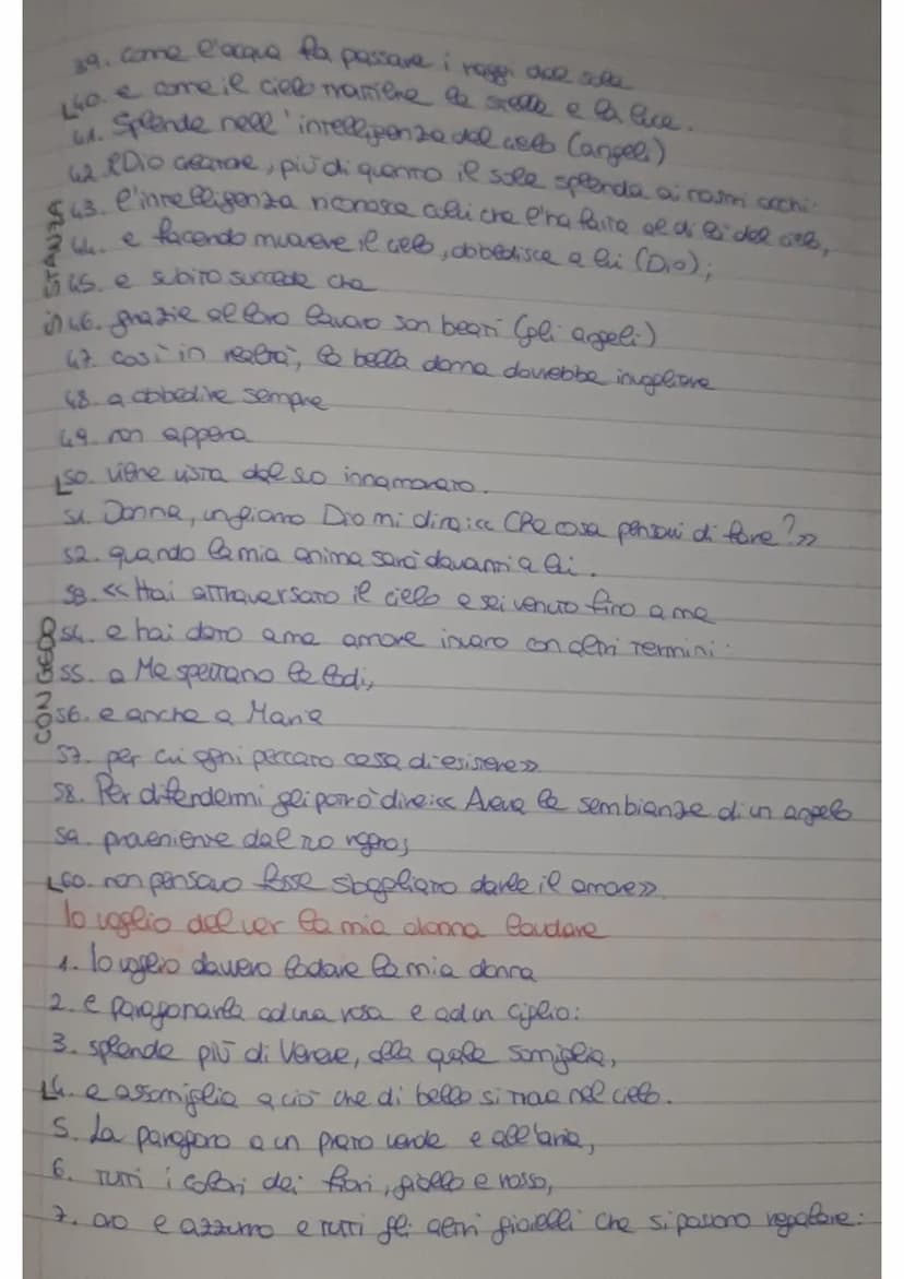 G giacomo da contini
Amore é uno desio cheven da 'cove
L'Amore e un desiderio che viene dal core
2. dowTo ad un eccesso di piacere;
3. gli o