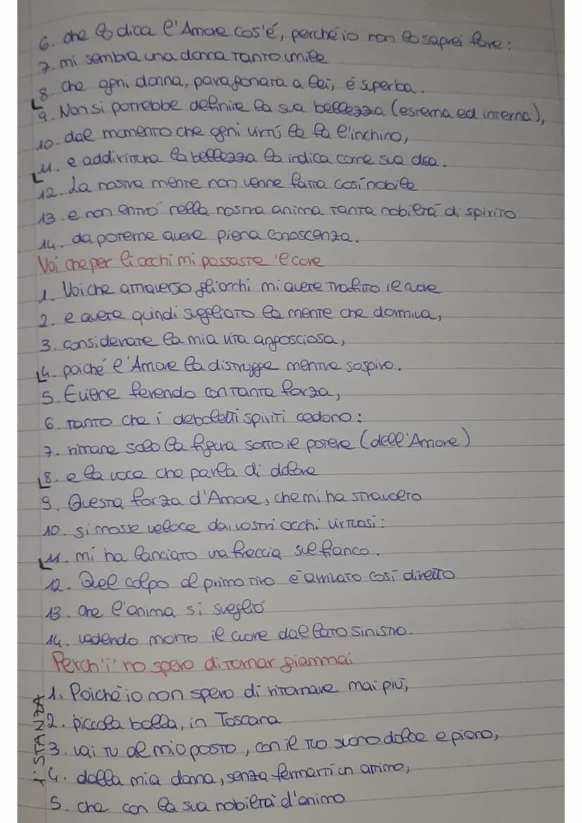 G giacomo da contini
Amore é uno desio cheven da 'cove
L'Amore e un desiderio che viene dal core
2. dowTo ad un eccesso di piacere;
3. gli o