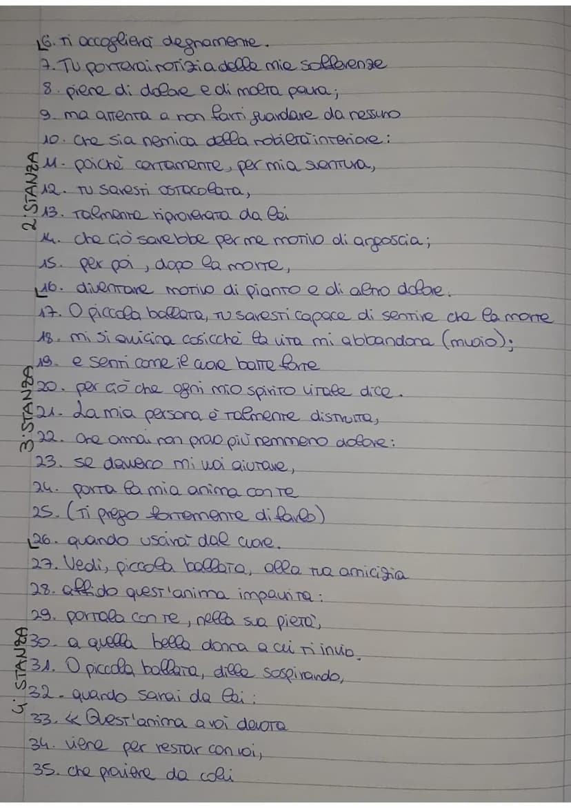 G giacomo da contini
Amore é uno desio cheven da 'cove
L'Amore e un desiderio che viene dal core
2. dowTo ad un eccesso di piacere;
3. gli o