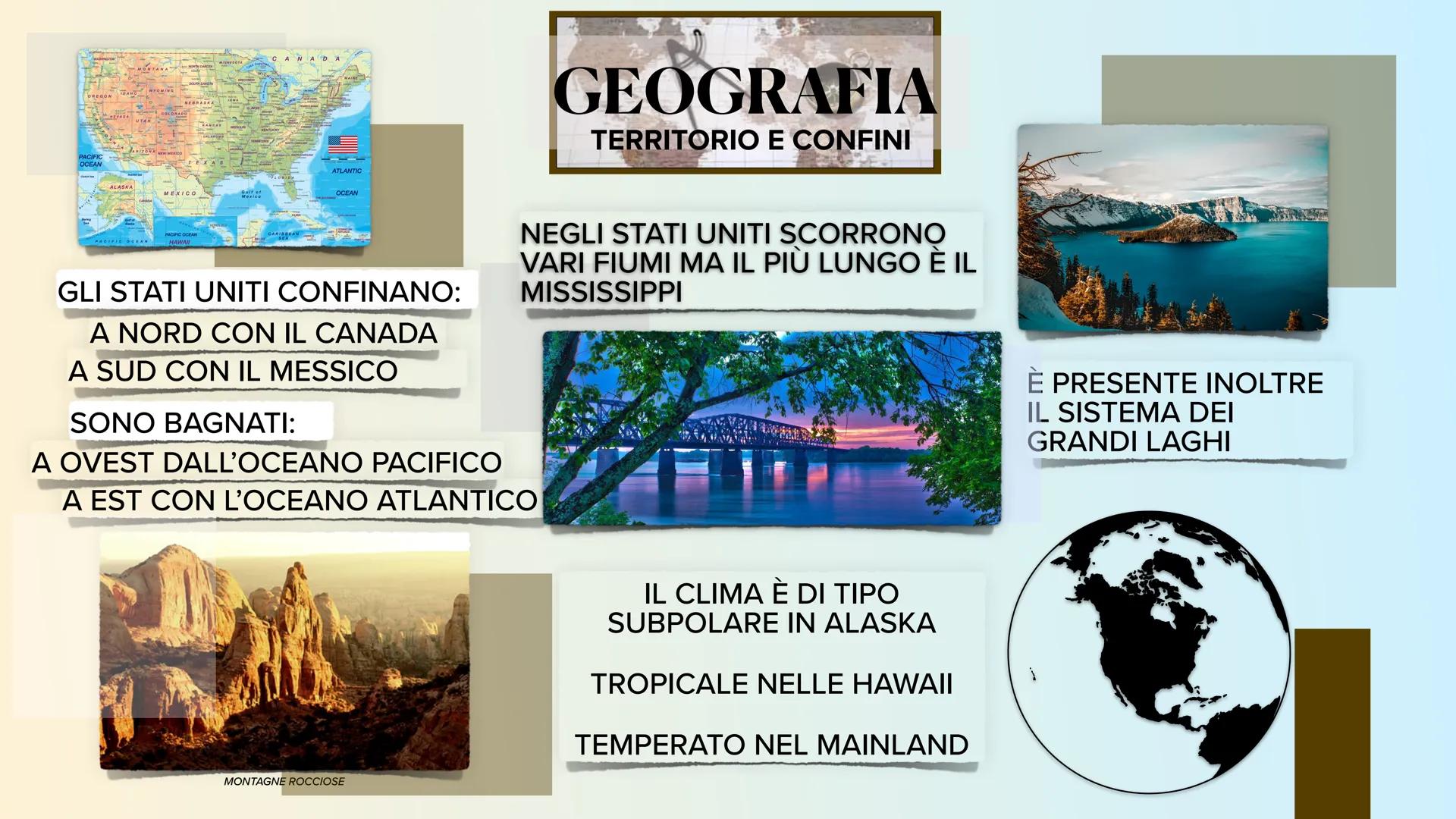 GLI STATI UNITI TERRITORIO ED
ECONOMIΑ

FAGLIA DI SAN
ANDREAS

DIRITTI DEI LAVORATORI
DURANTE IL BIENNIO ROSSO
+
FUTURISMO E
TOMMASO MARINET