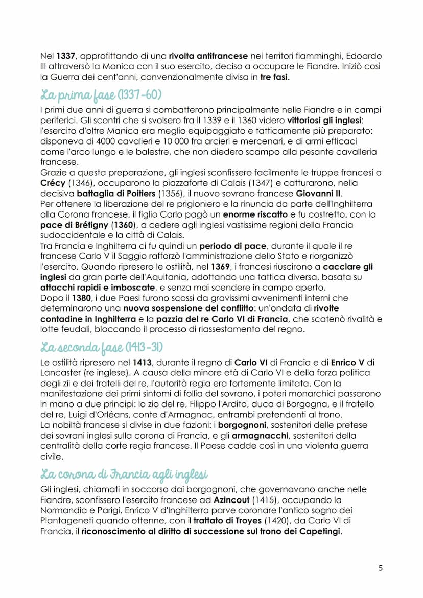 Le monarchie nazionali
(XIV-XV secolo)
Fino al 1500 si parla di monarchie nazionali (accentramento del potere nelle mani
del re); dal 1600 s