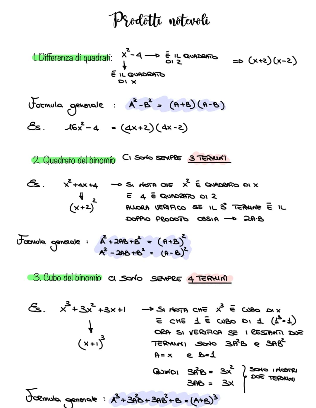 Raccoglimenti
- Totale: lo posso applicare solo se tutti i fattori del polinomio hanno qualcosa
in comune
ESEMPLO
(
2)
3)
x²-x²+2x²³ -5x
x(x