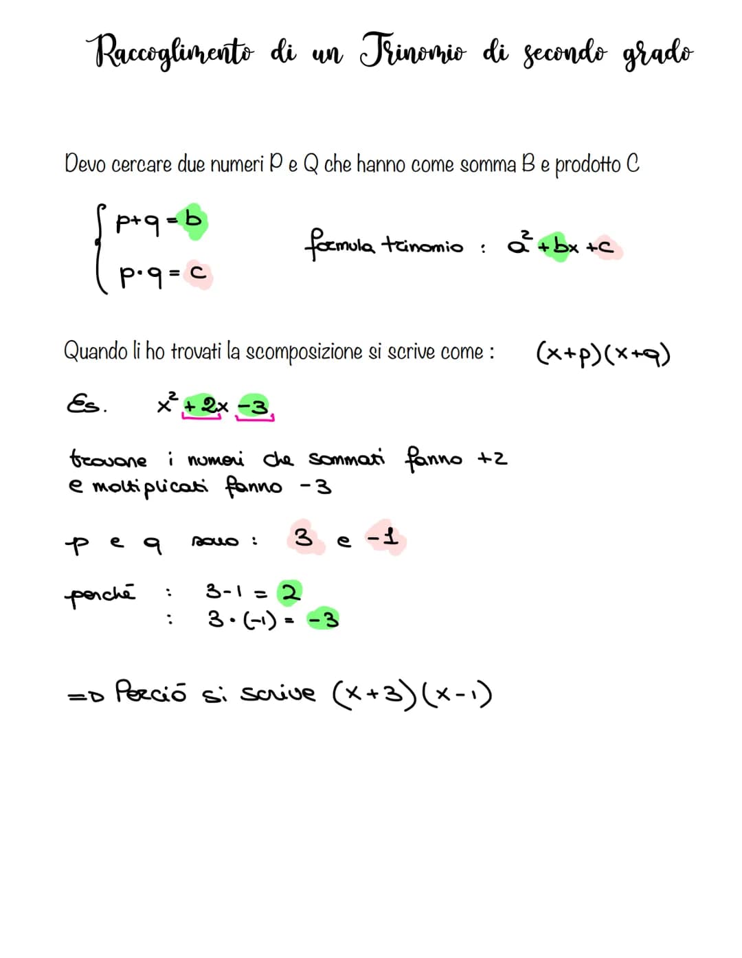 Raccoglimenti
- Totale: lo posso applicare solo se tutti i fattori del polinomio hanno qualcosa
in comune
ESEMPLO
(
2)
3)
x²-x²+2x²³ -5x
x(x