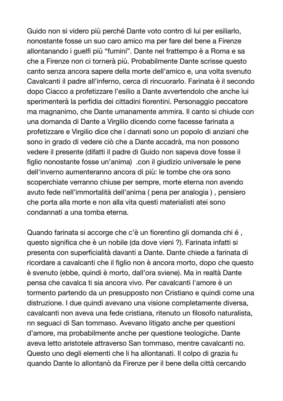 CANTO 10
In questo sesto cerchio si presenta come una distesa di tombe
scoperte attraversate da Dante e Virgilio già nel 9 canto. Dante sta
