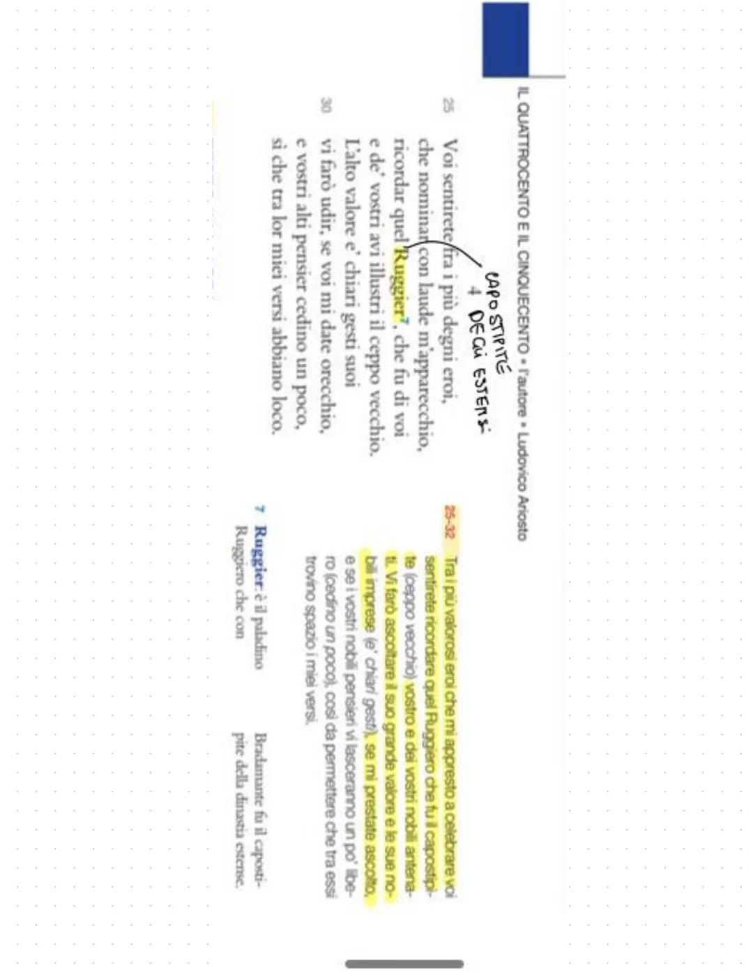 CAPO DE
SARACENI
Proemio
L'Orlando furioso si apre con il proemio* (ottave 1-4), che presenta il tema dell'opera
e, come nella tradizione ep