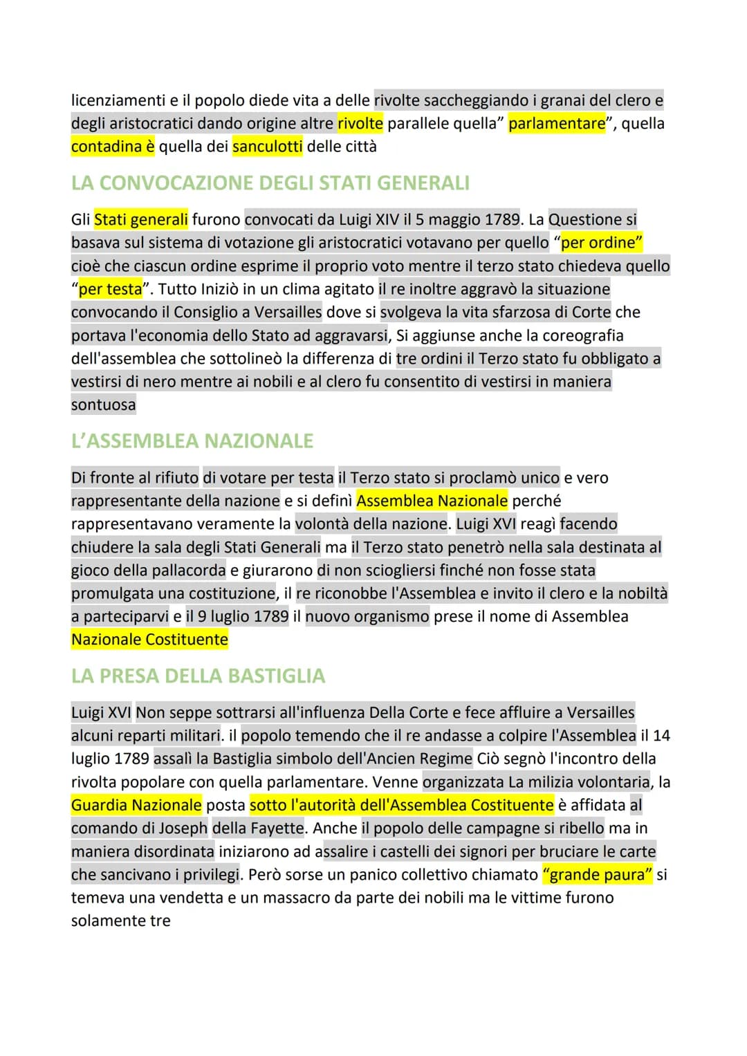 RIVOLUZIONE FRANCESE
LA SITUAZIONE ECONOMICA E SOCIALE
Alla fine del 700 l'economia francese era ancora essenzialmente agricola i nobili
imp
