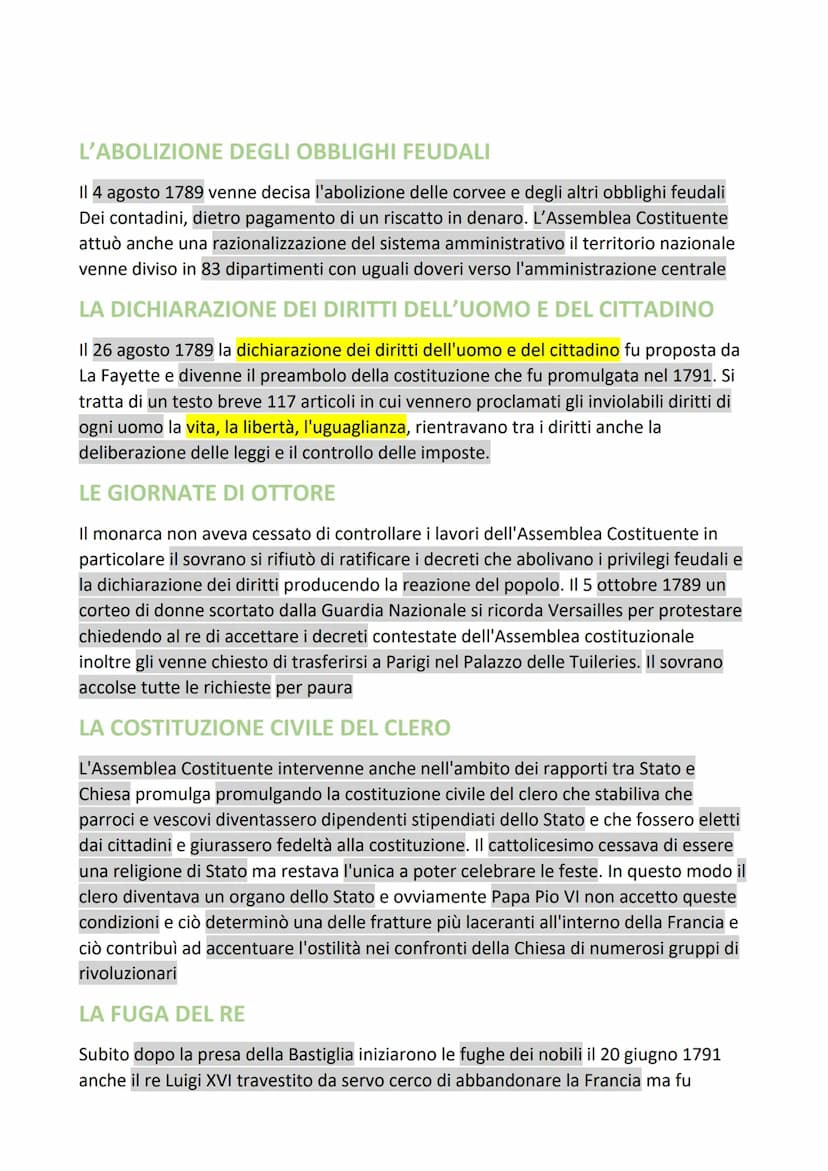 RIVOLUZIONE FRANCESE
LA SITUAZIONE ECONOMICA E SOCIALE
Alla fine del 700 l'economia francese era ancora essenzialmente agricola i nobili
imp