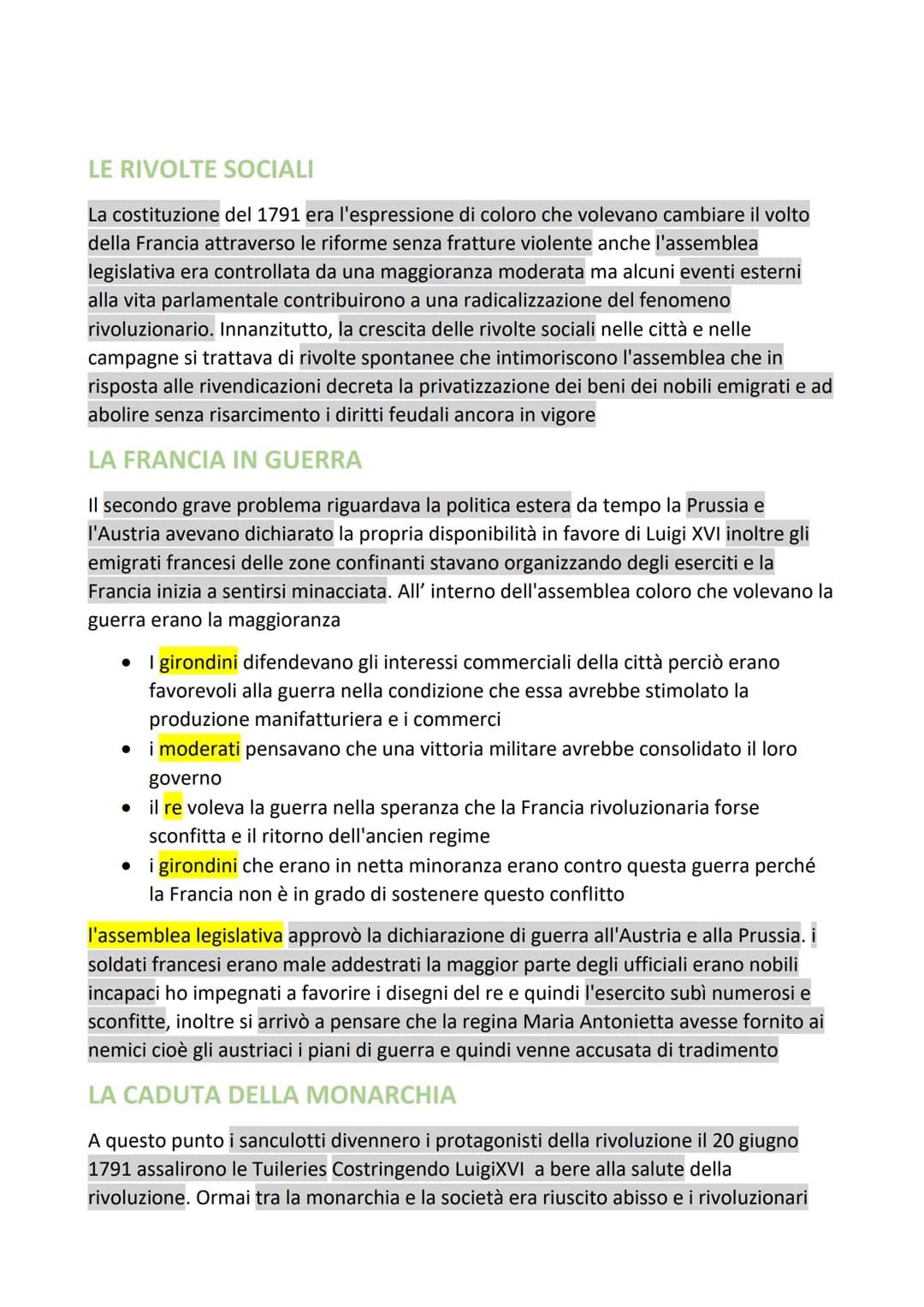RIVOLUZIONE FRANCESE
LA SITUAZIONE ECONOMICA E SOCIALE
Alla fine del 700 l'economia francese era ancora essenzialmente agricola i nobili
imp